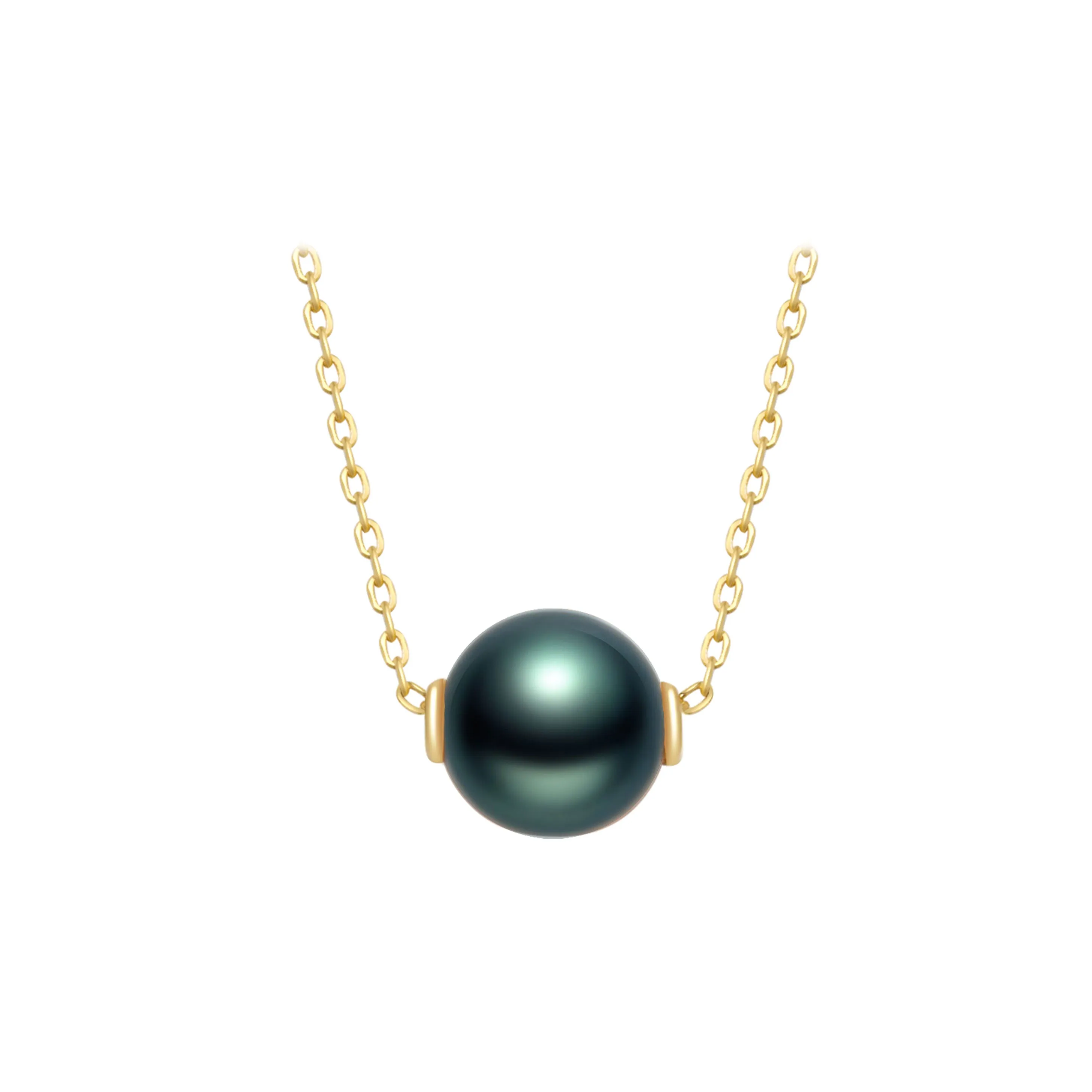 18K Solid Gold? Interchangeable Freshwater Pearl Necklace KN00044 | Possibilities