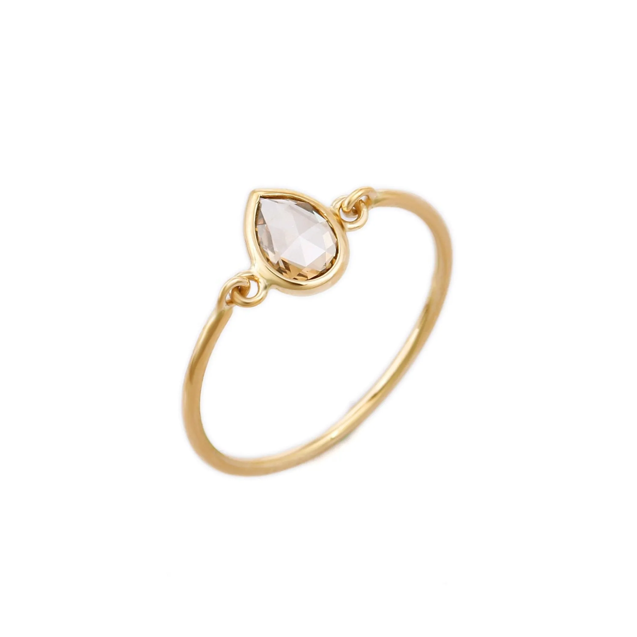 18K Yellow Gold Diamond Ring