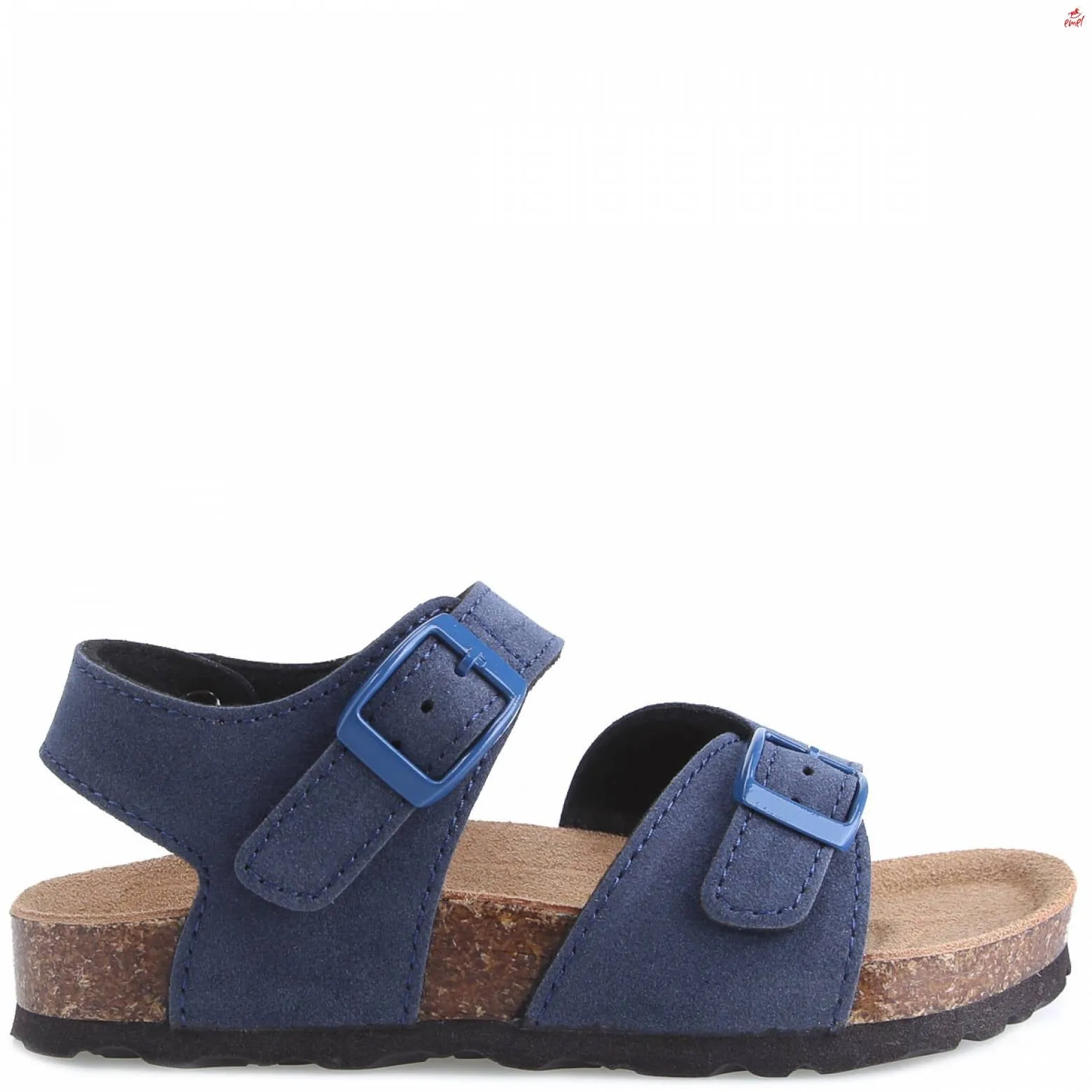 (1903-2) Emel Blue velcro sandals