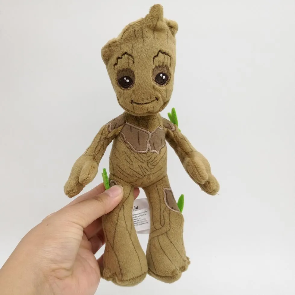 22cm Marvel Guardians of The Galaxy Cute Groot Stuffed Plush Toys Soft Kawaii Baby Tree Man Stuff Doll Toys Gifts for Children