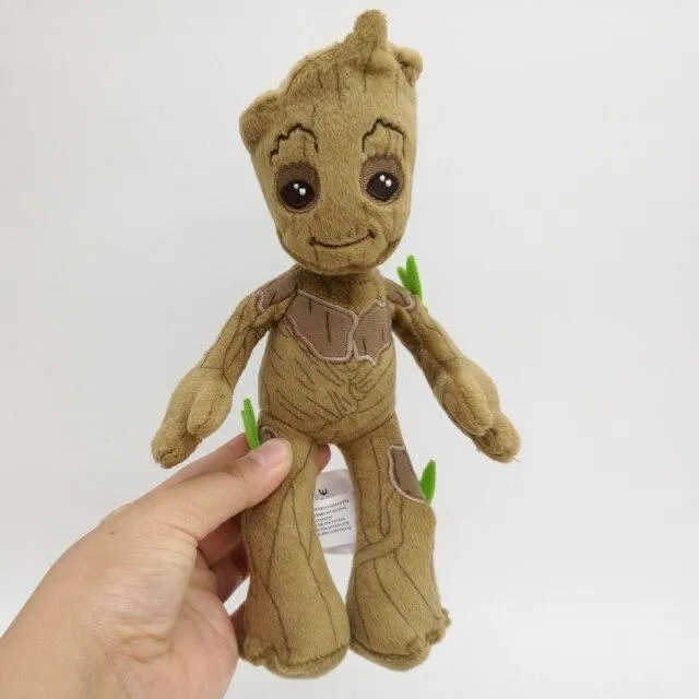 22cm Marvel Guardians of The Galaxy Cute Groot Stuffed Plush Toys Soft Kawaii Baby Tree Man Stuff Doll Toys Gifts for Children