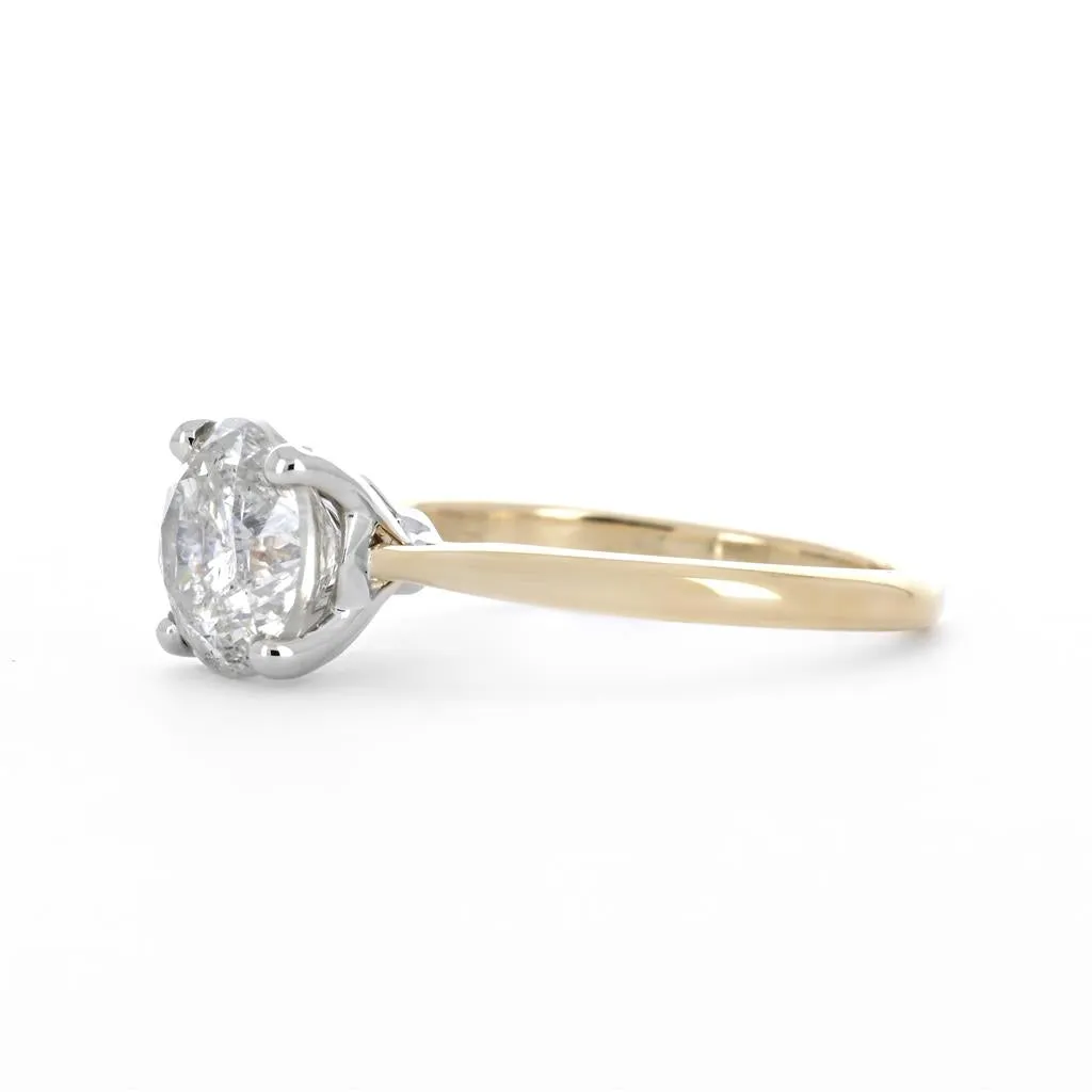 2.62ctw Diamond Engagement Ring   Tulip Head - 14K Yellow Gold