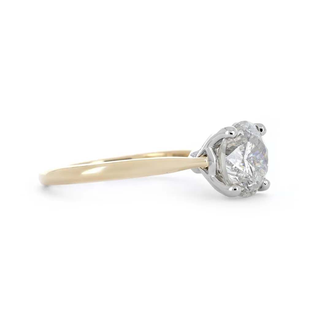 2.62ctw Diamond Engagement Ring   Tulip Head - 14K Yellow Gold