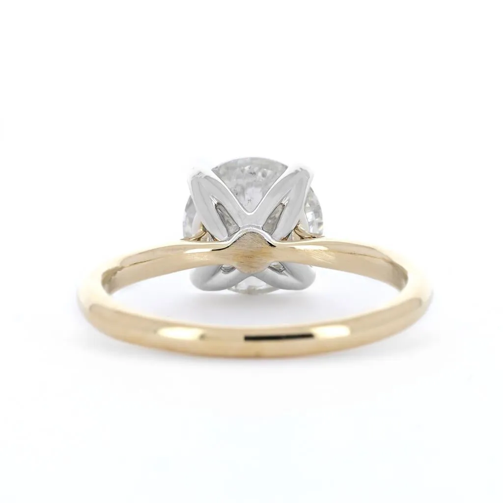 2.62ctw Diamond Engagement Ring   Tulip Head - 14K Yellow Gold