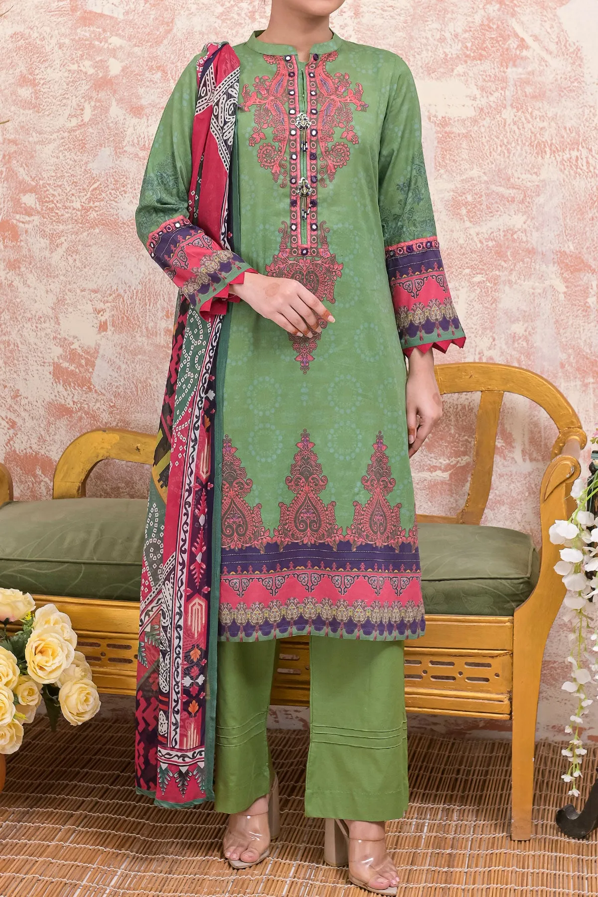 3 PIECE DIGITAL PRINT LAWN| DPC-229