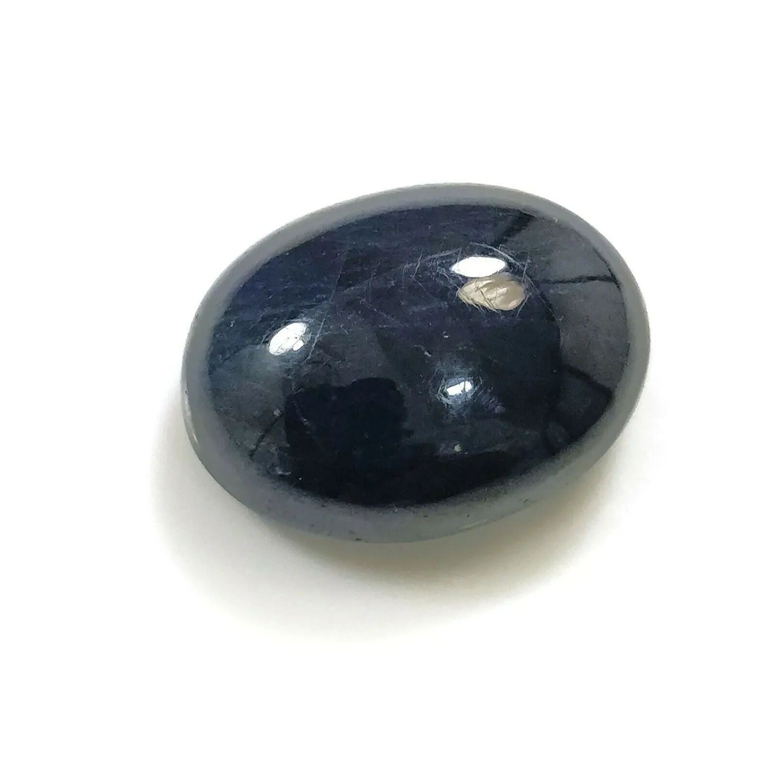 32.50cts Natural Untreated BLUE SAPPHIRE Gemstone Oval Shape Cabochon 21*16mm*9(h)mm 1pc For Jewelry