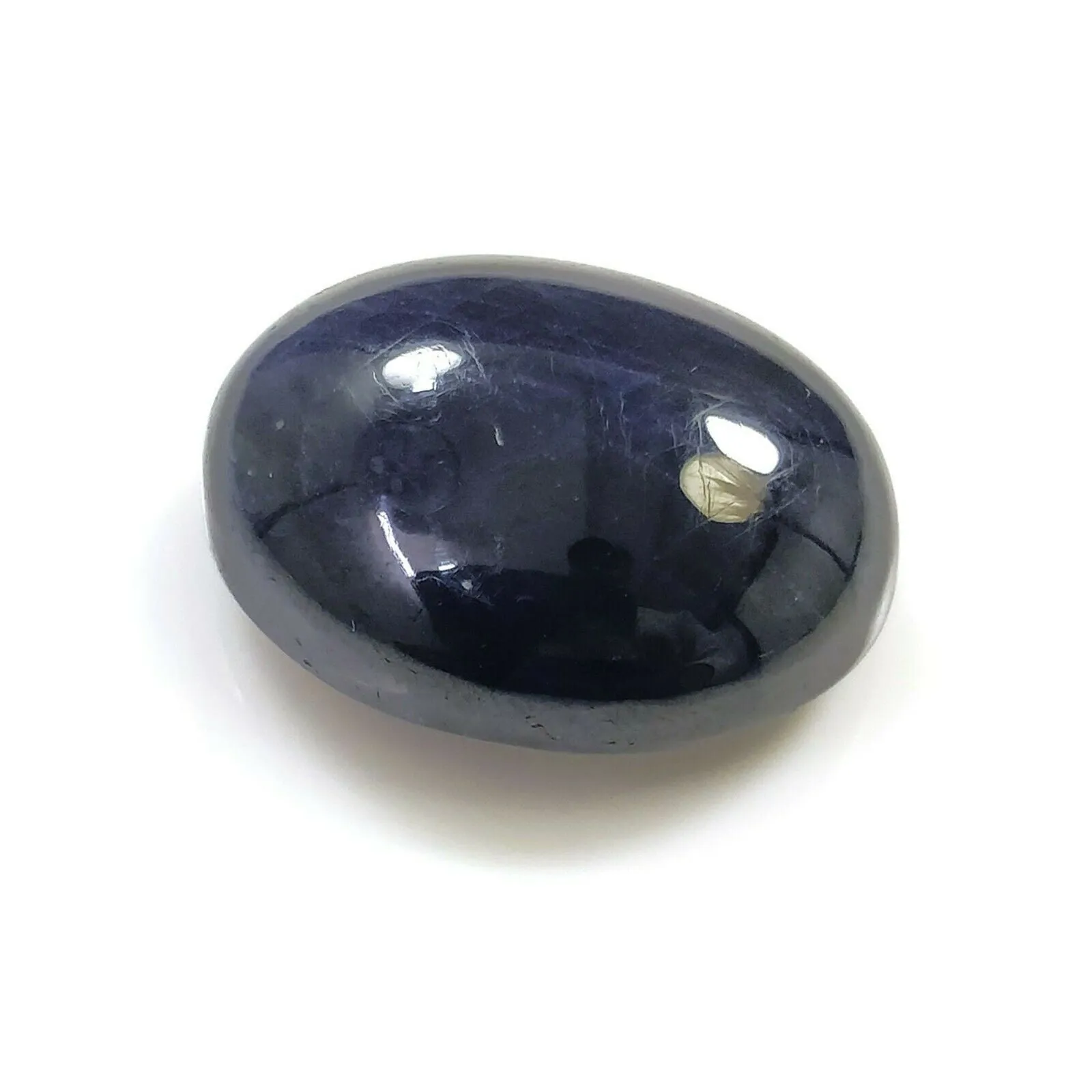 32.50cts Natural Untreated BLUE SAPPHIRE Gemstone Oval Shape Cabochon 21*16mm*9(h)mm 1pc For Jewelry