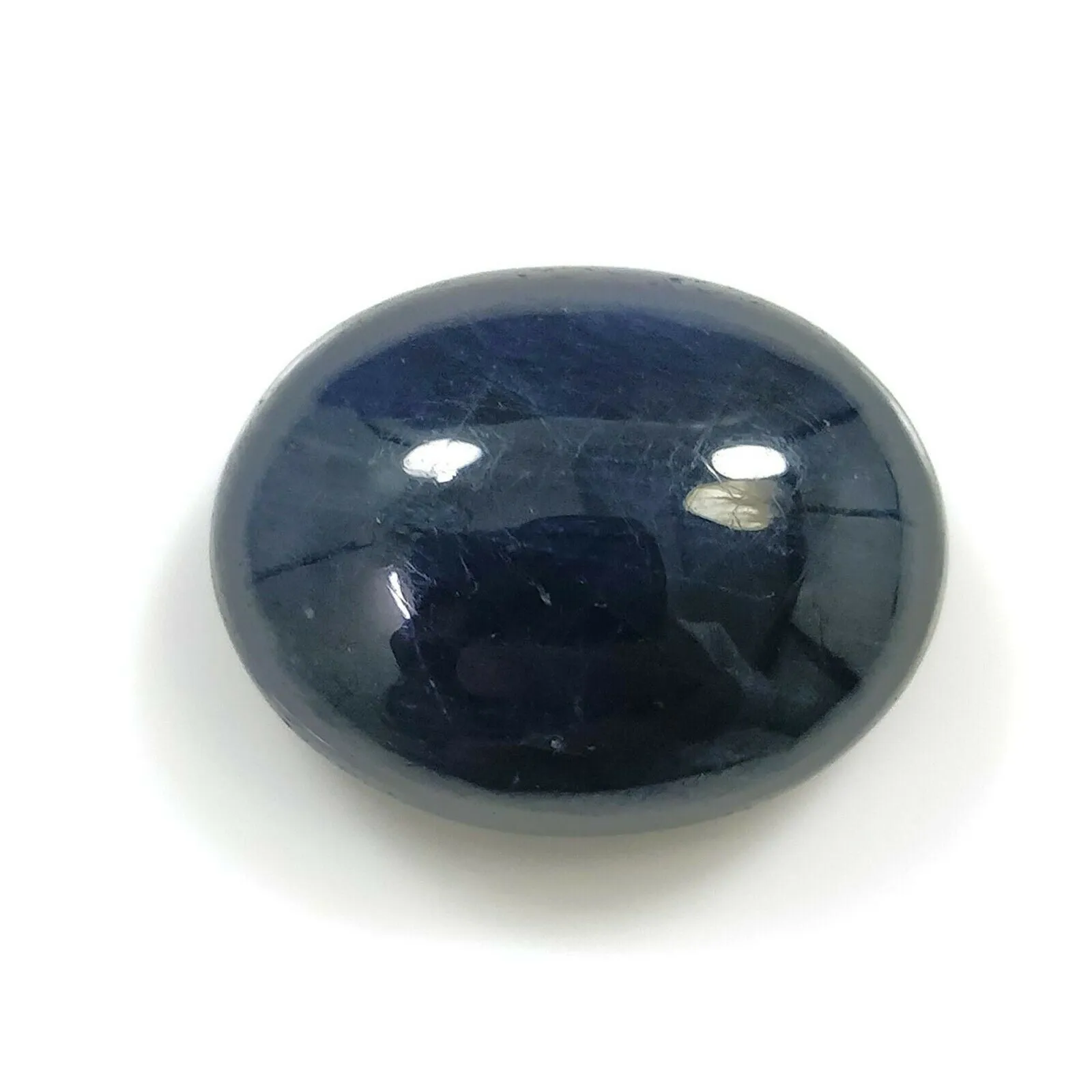 32.50cts Natural Untreated BLUE SAPPHIRE Gemstone Oval Shape Cabochon 21*16mm*9(h)mm 1pc For Jewelry