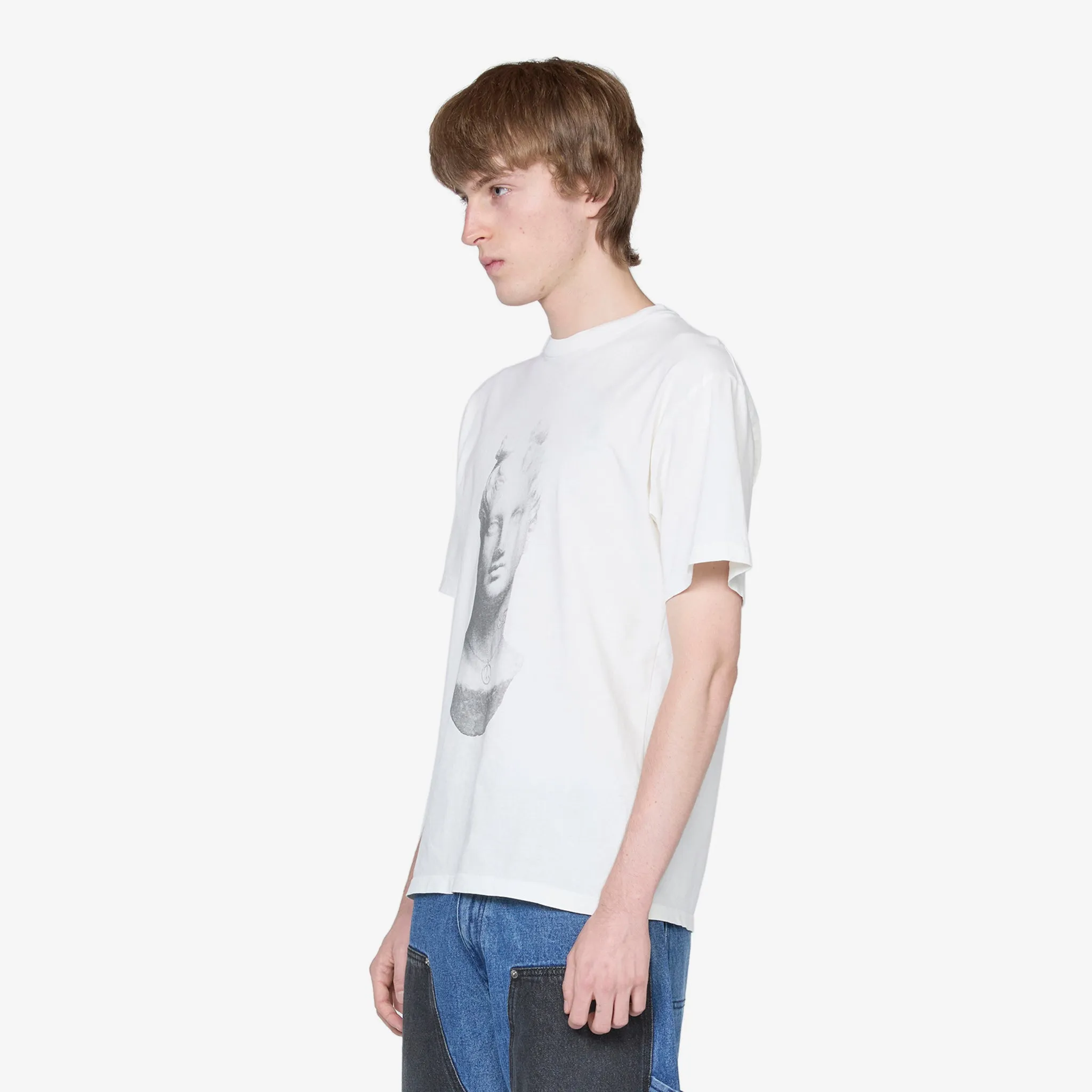 Aged Statue Short Sleeve T-Shirt Off White