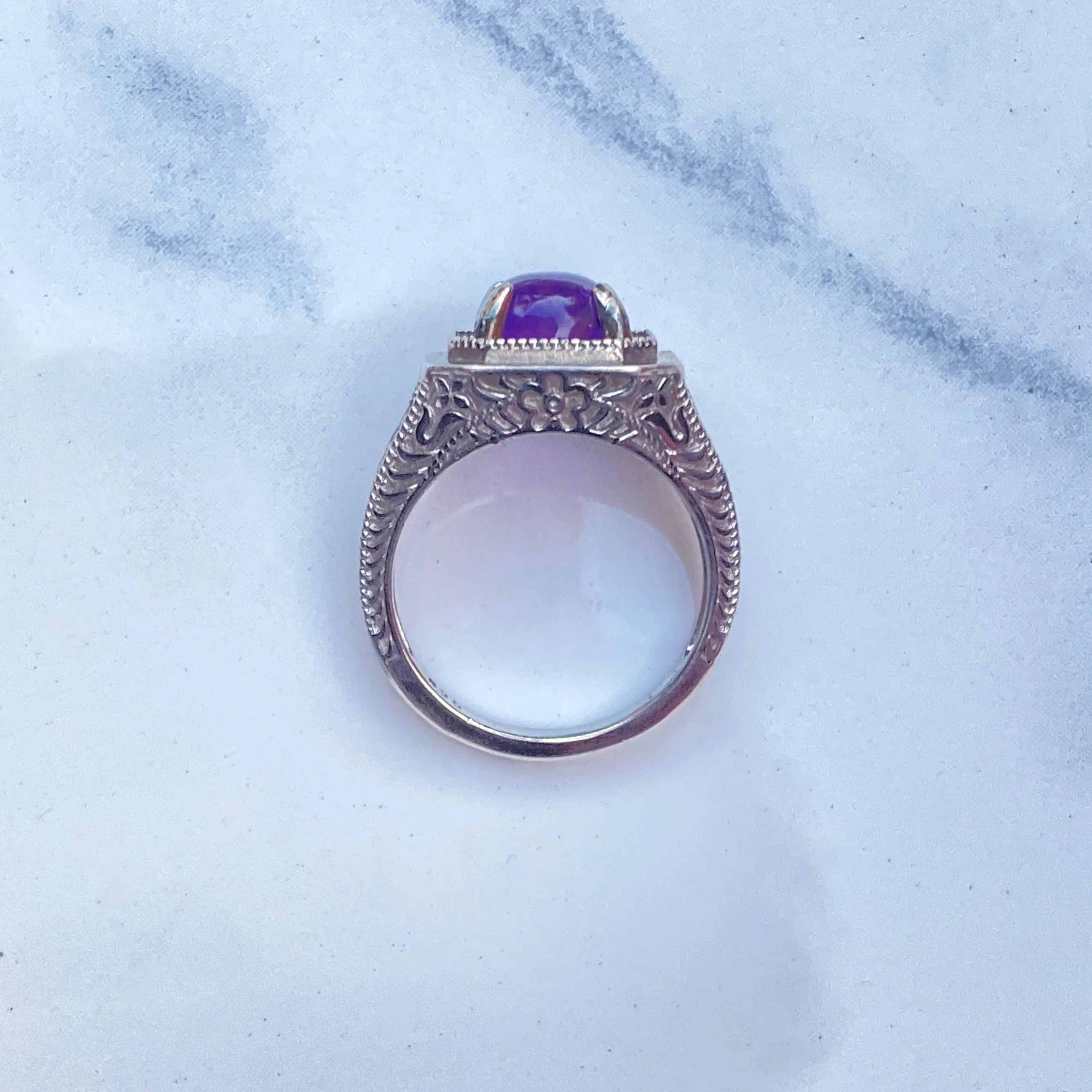 Amethyst Sterling silver ring