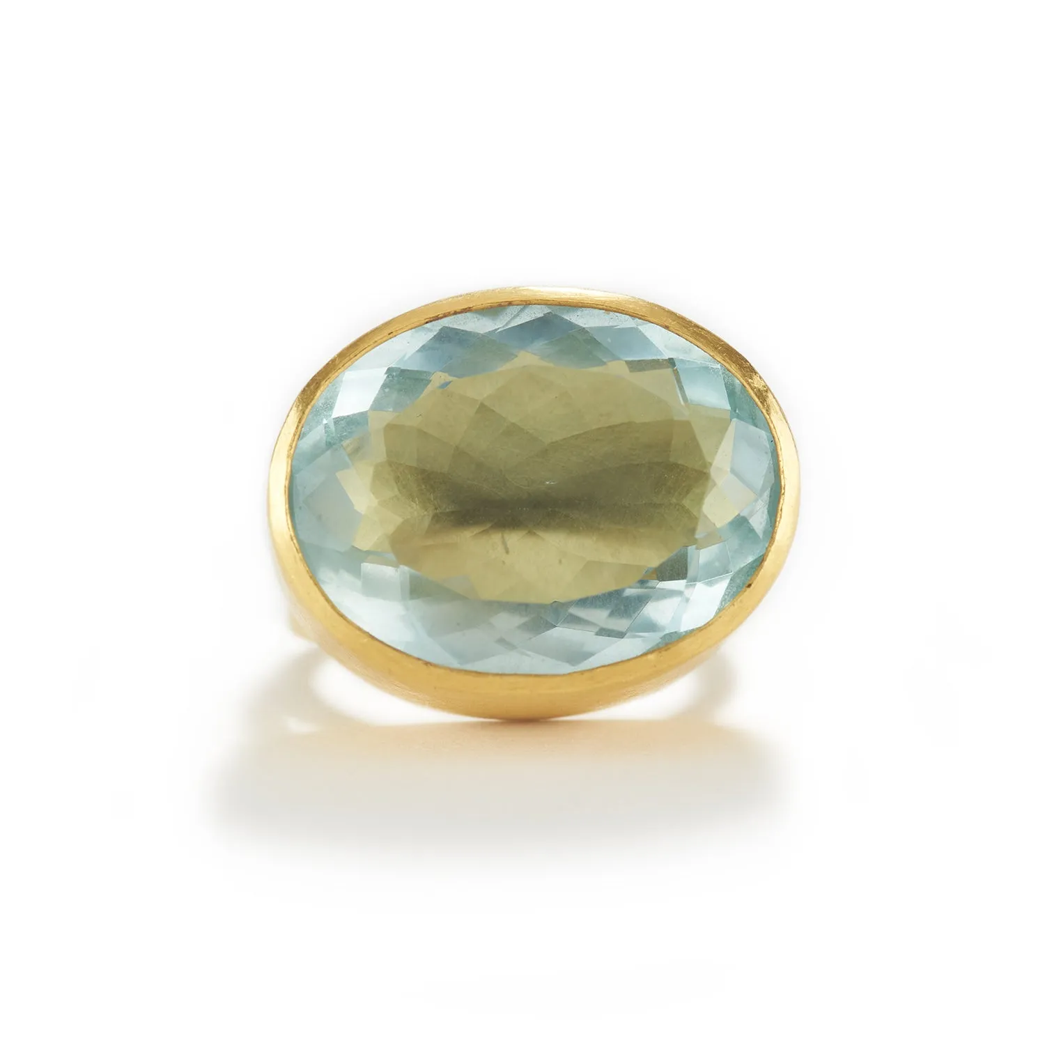 Aquamarine Oval Ring