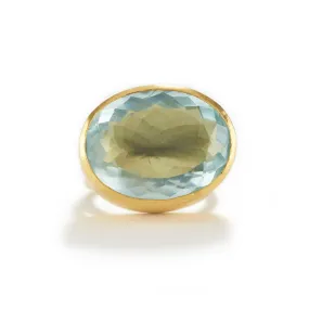 Aquamarine Oval Ring