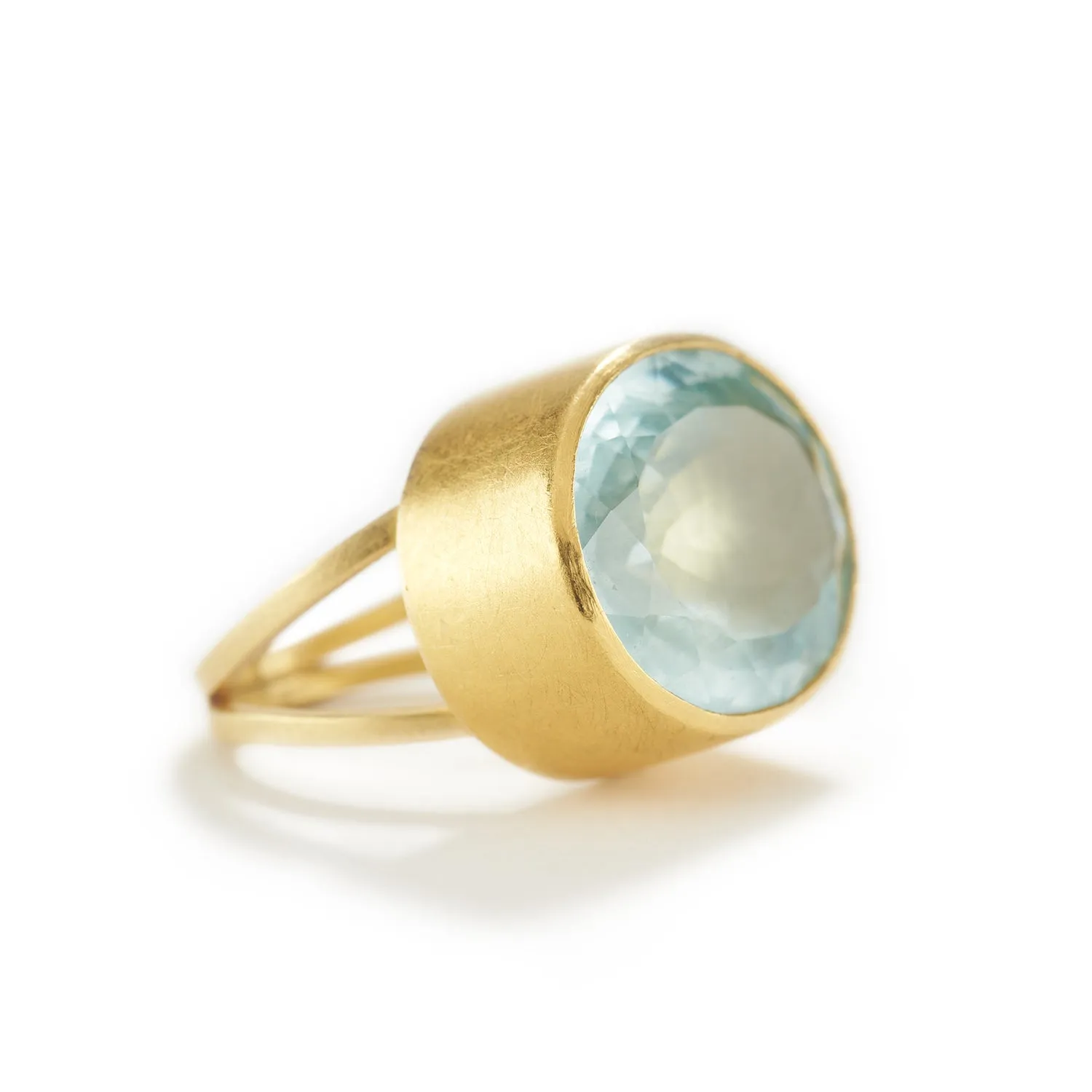 Aquamarine Oval Ring