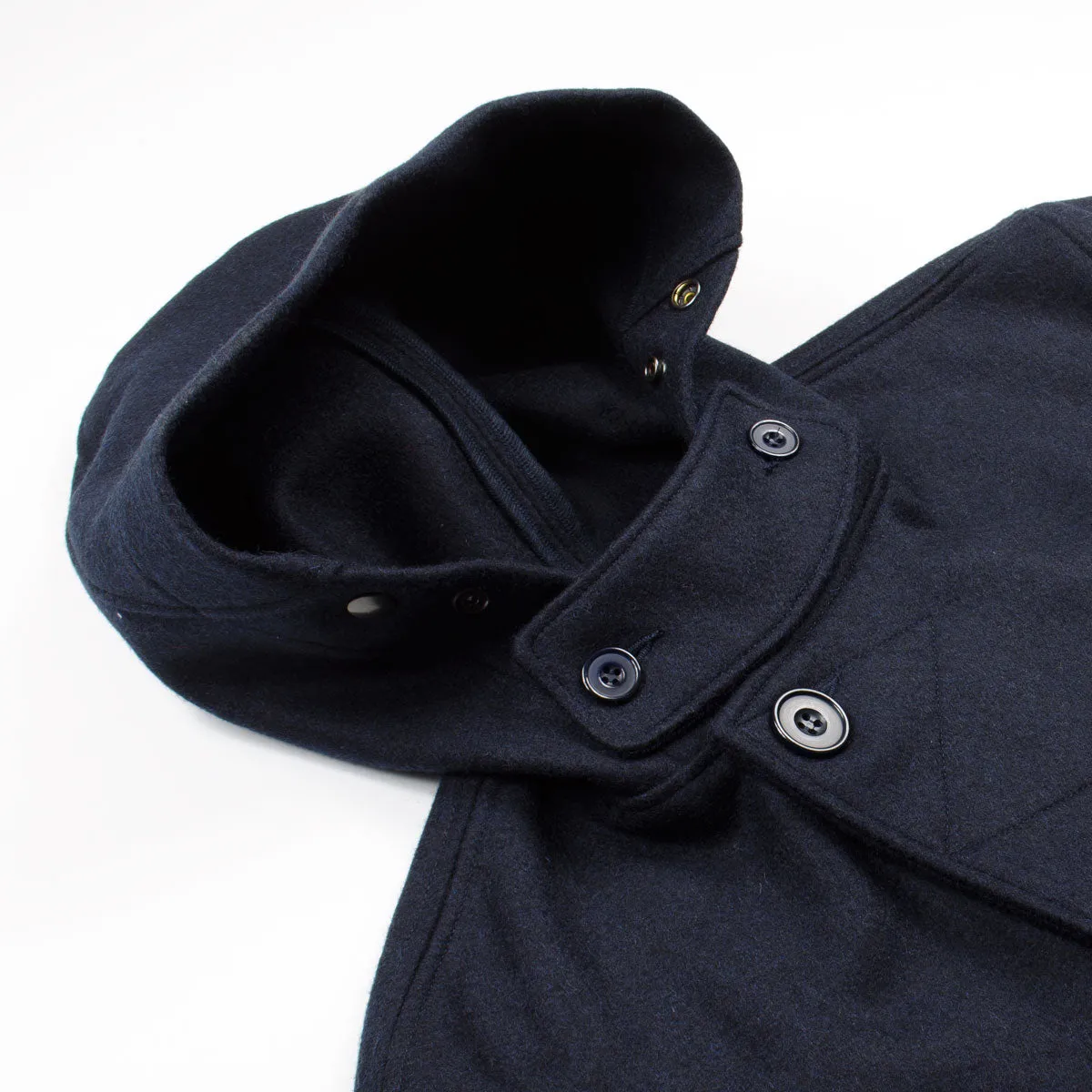 Arpenteur - Kabig Melton Wool Jacket - Navy