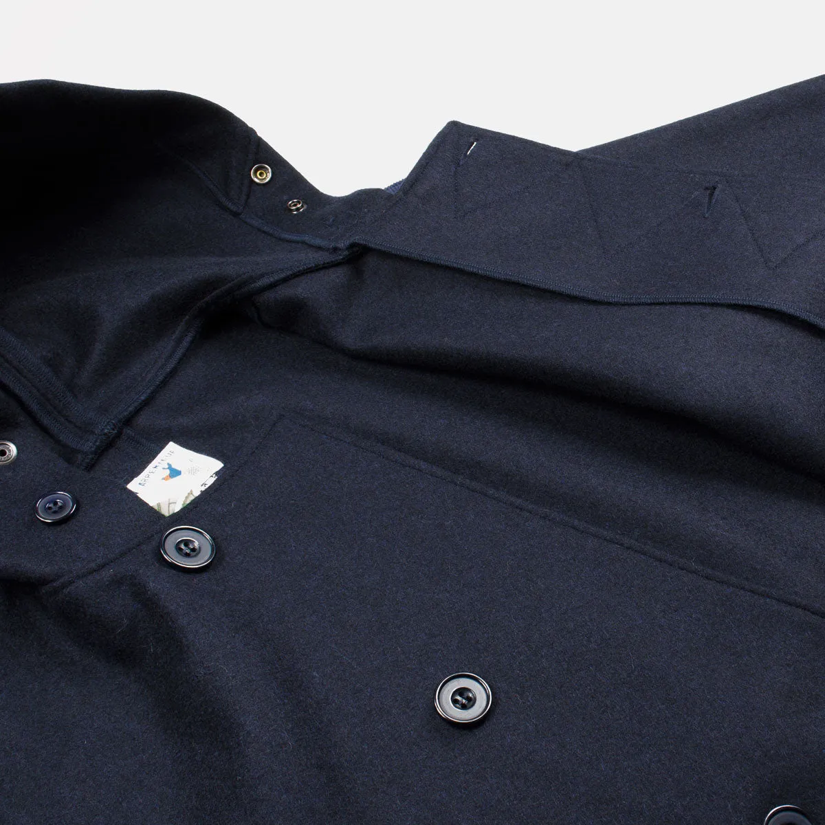 Arpenteur - Kabig Melton Wool Jacket - Navy