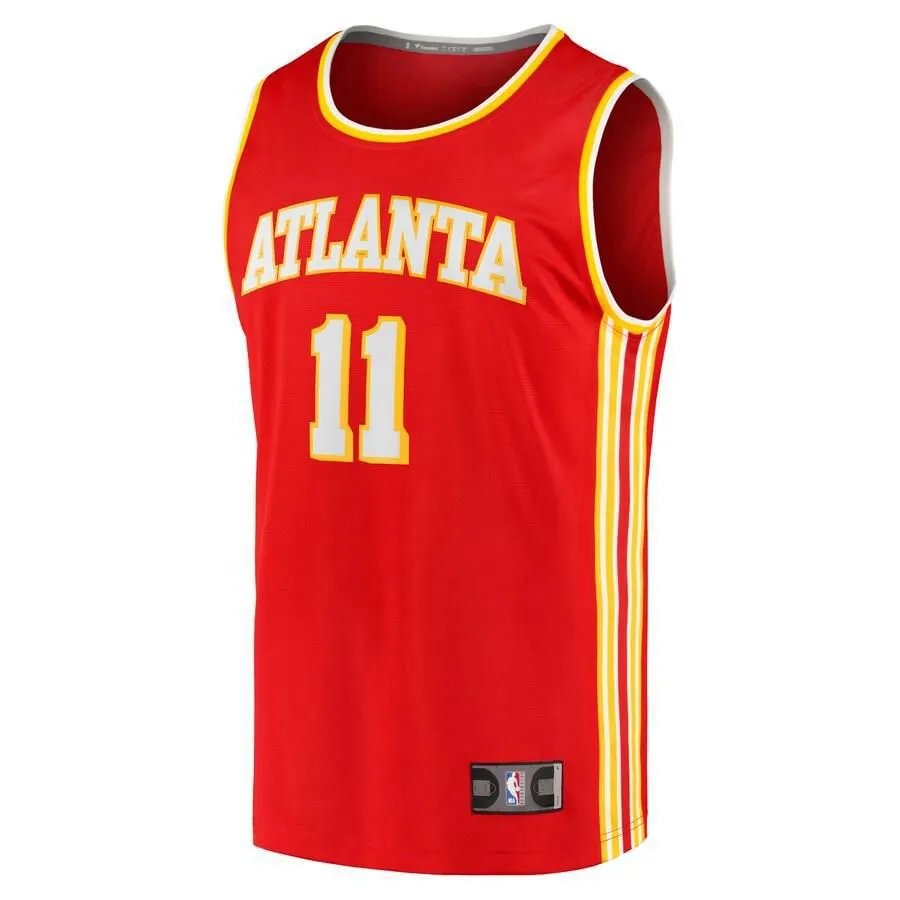 Atlanta Hawks Trae Young Fanatics Branded 2020-21 Fast Break Player Icon Jersey Mens - Red | Ireland Y4560E7