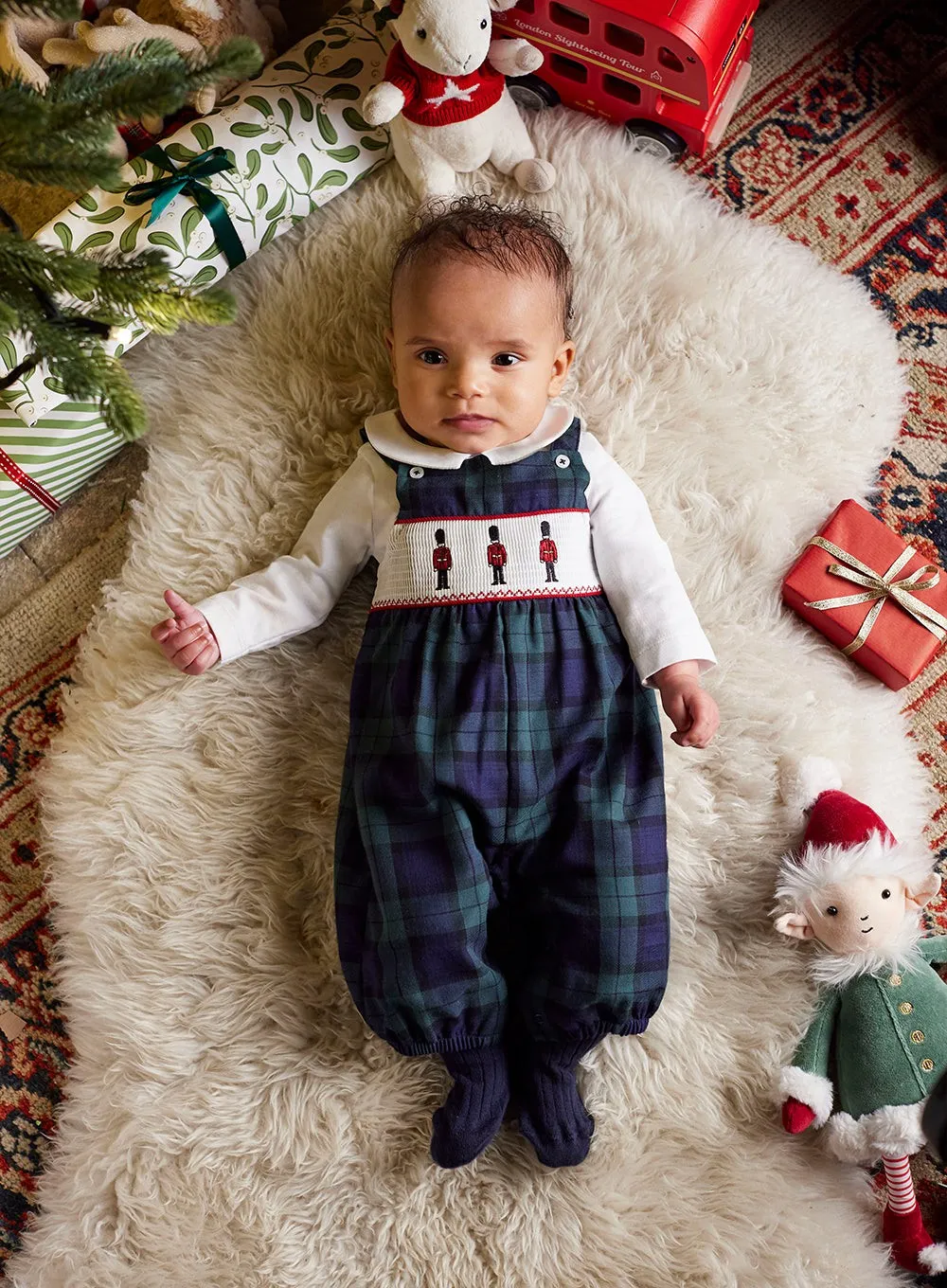 Baby My First Christmas Dungarees