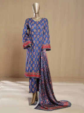 Bin Saeed "Khalidars" Lawn Frock Suit - Blue