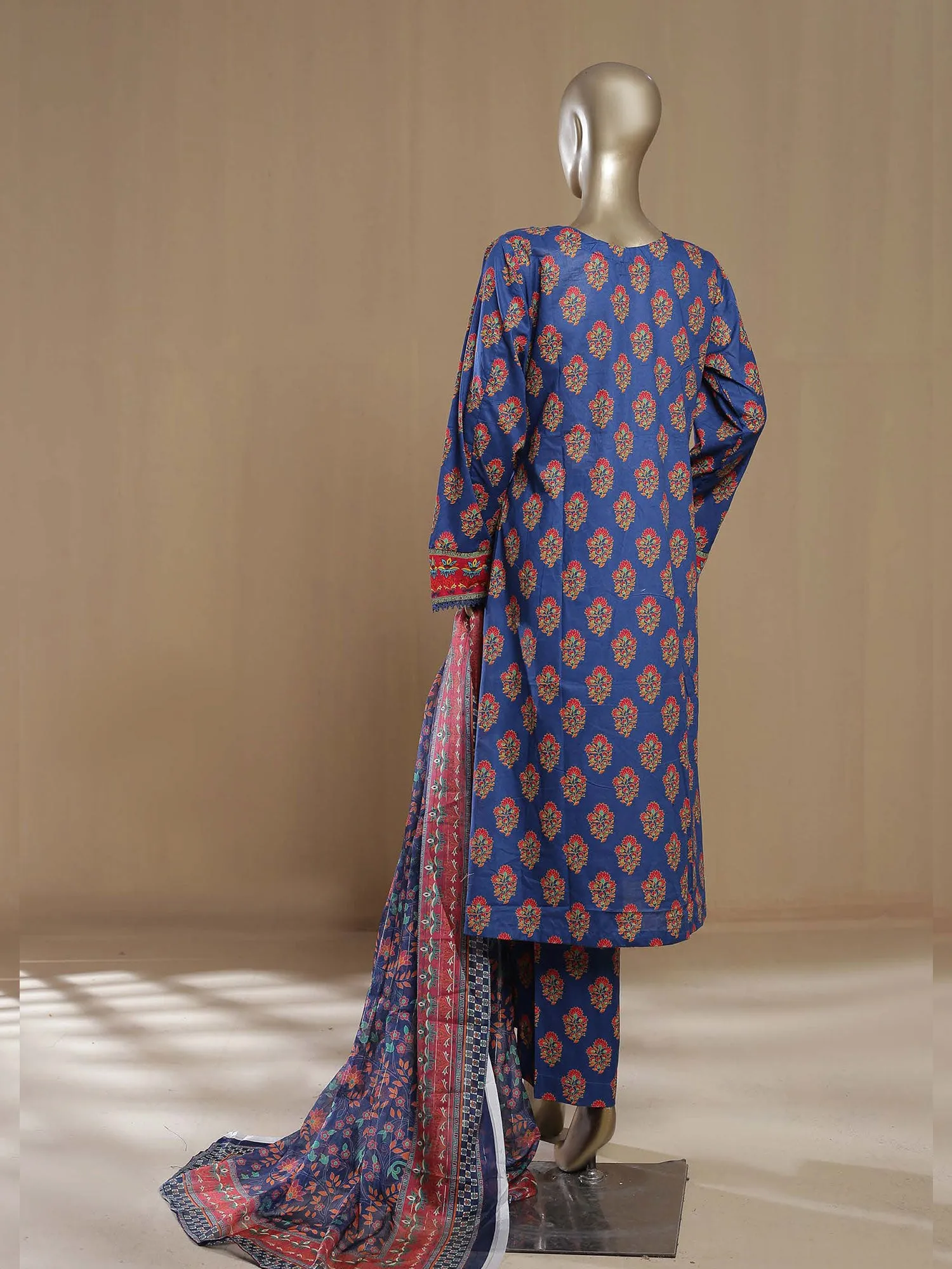 Bin Saeed "Khalidars" Lawn Frock Suit - Blue