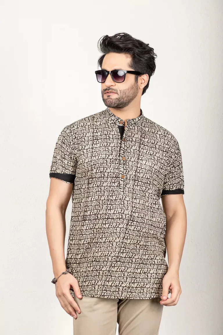 Black Short Kurta