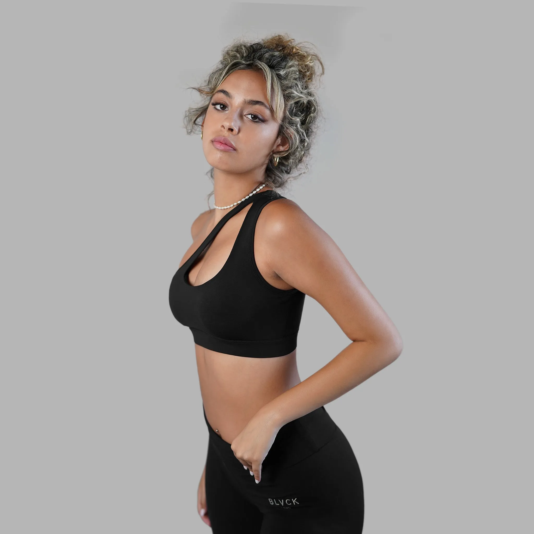 Blvck Off Shoulder Sport Bra