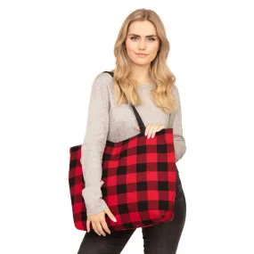 Buffalo Plaid Check Tote Bag