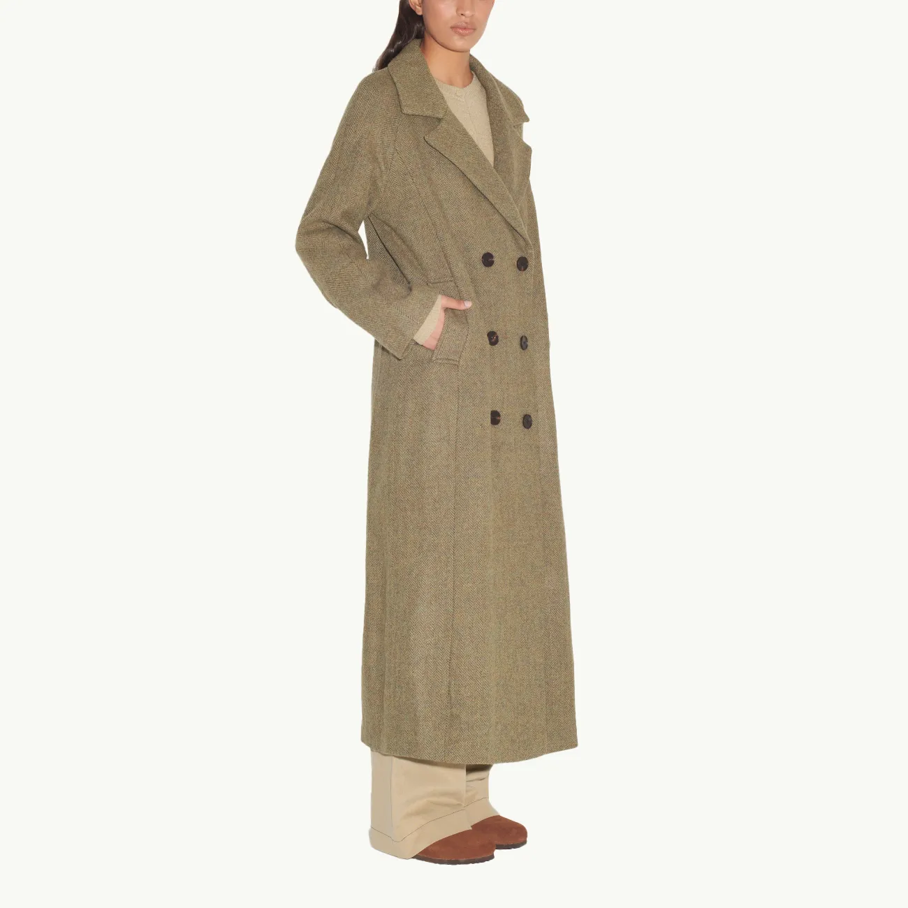 Burnie Coat - Moss Green