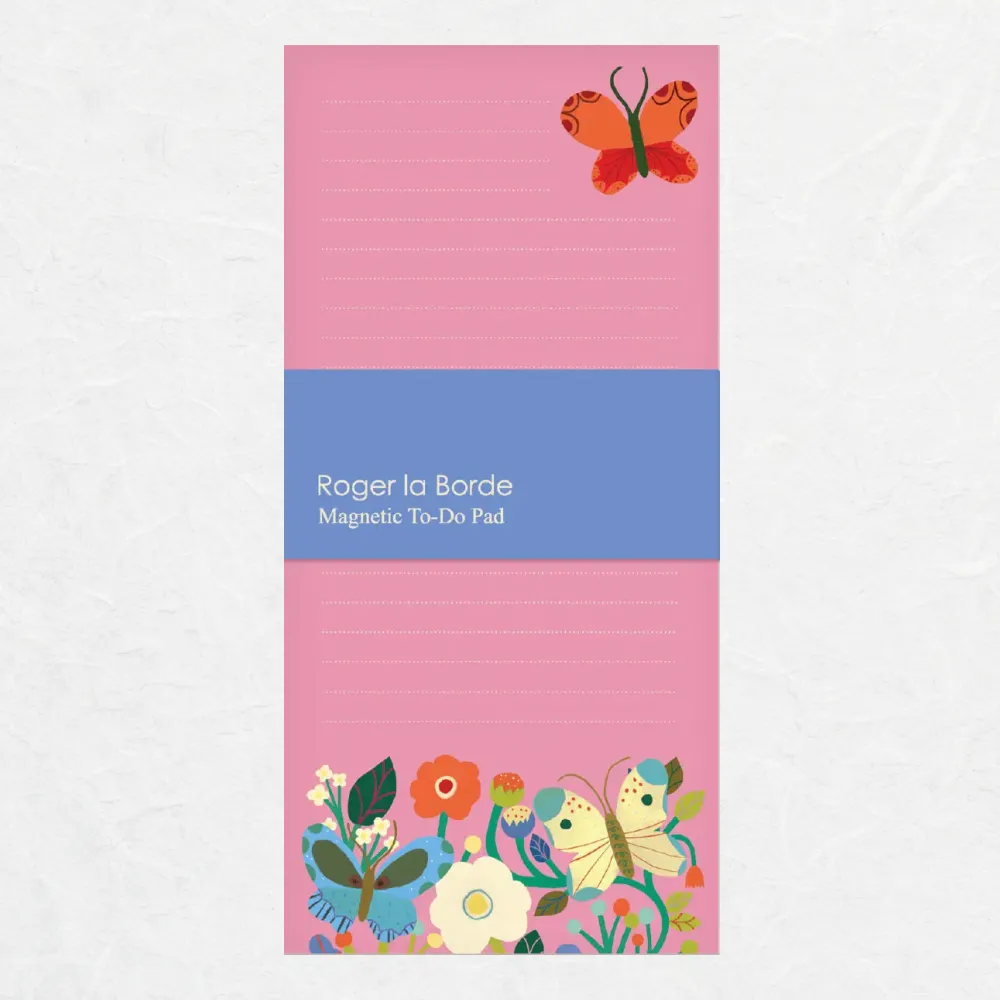 Butterfly Garden Magnet Notepad