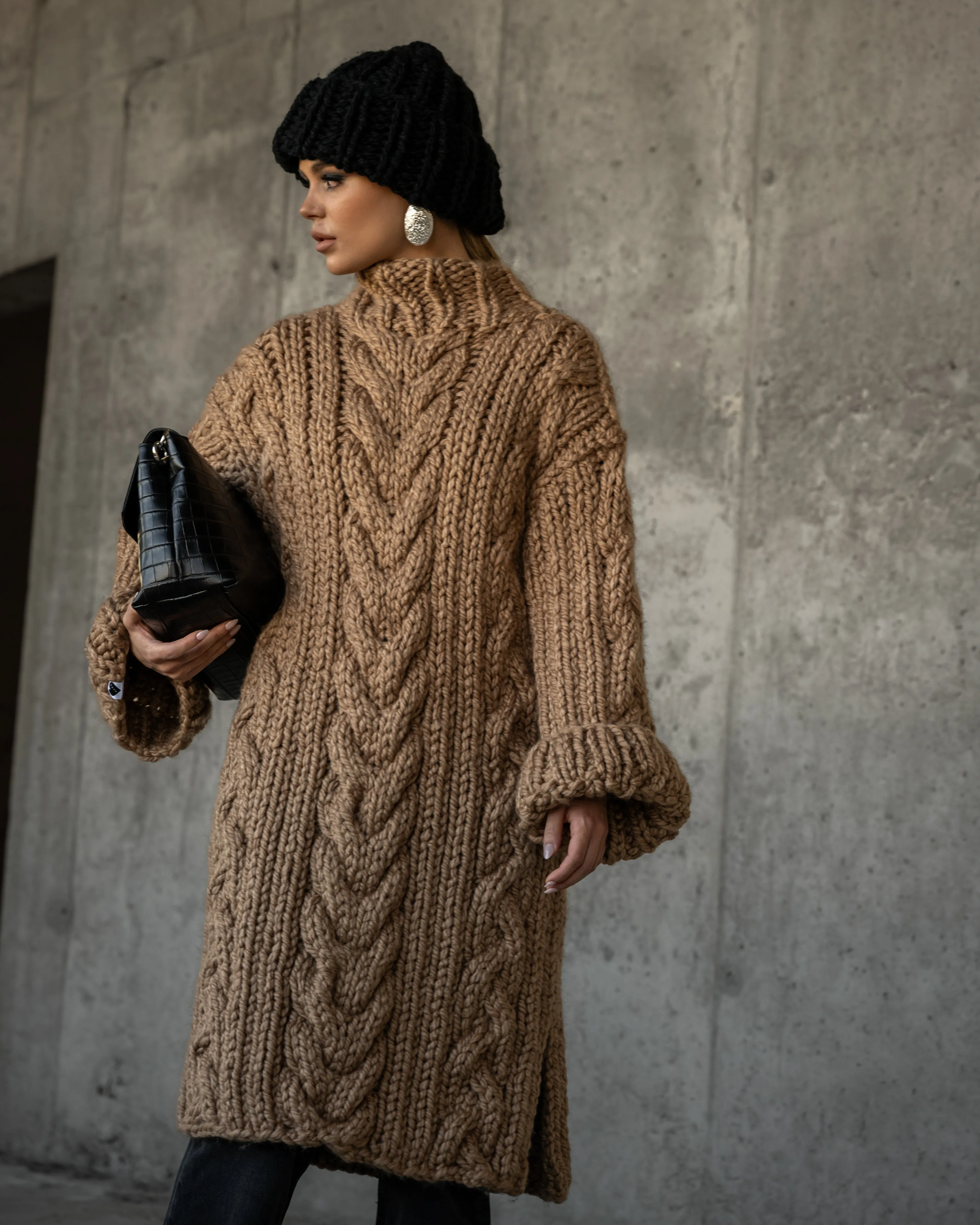 Cable Sweater Dress