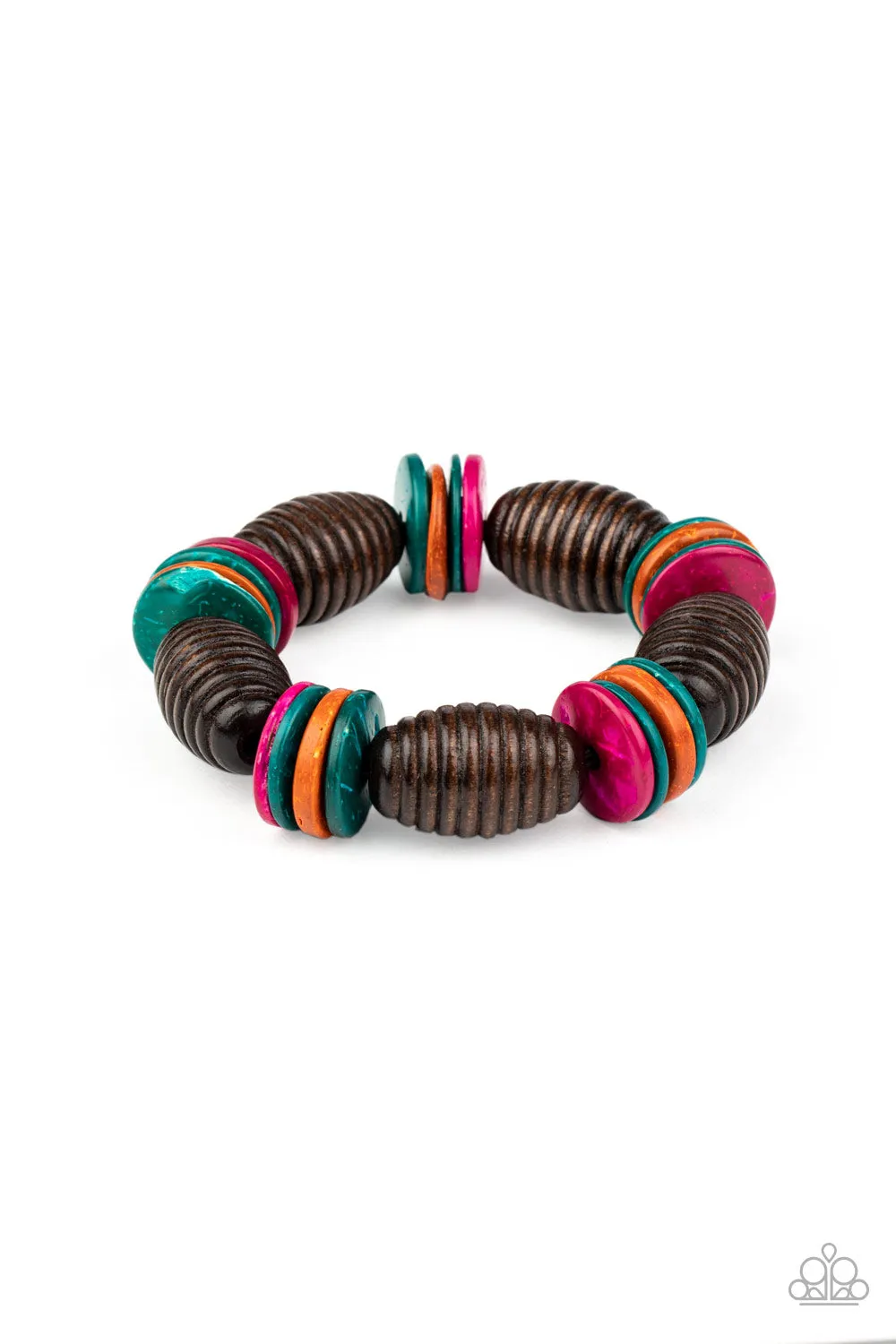 Caribbean Castaway - Multi - Paparazzi Bracelet