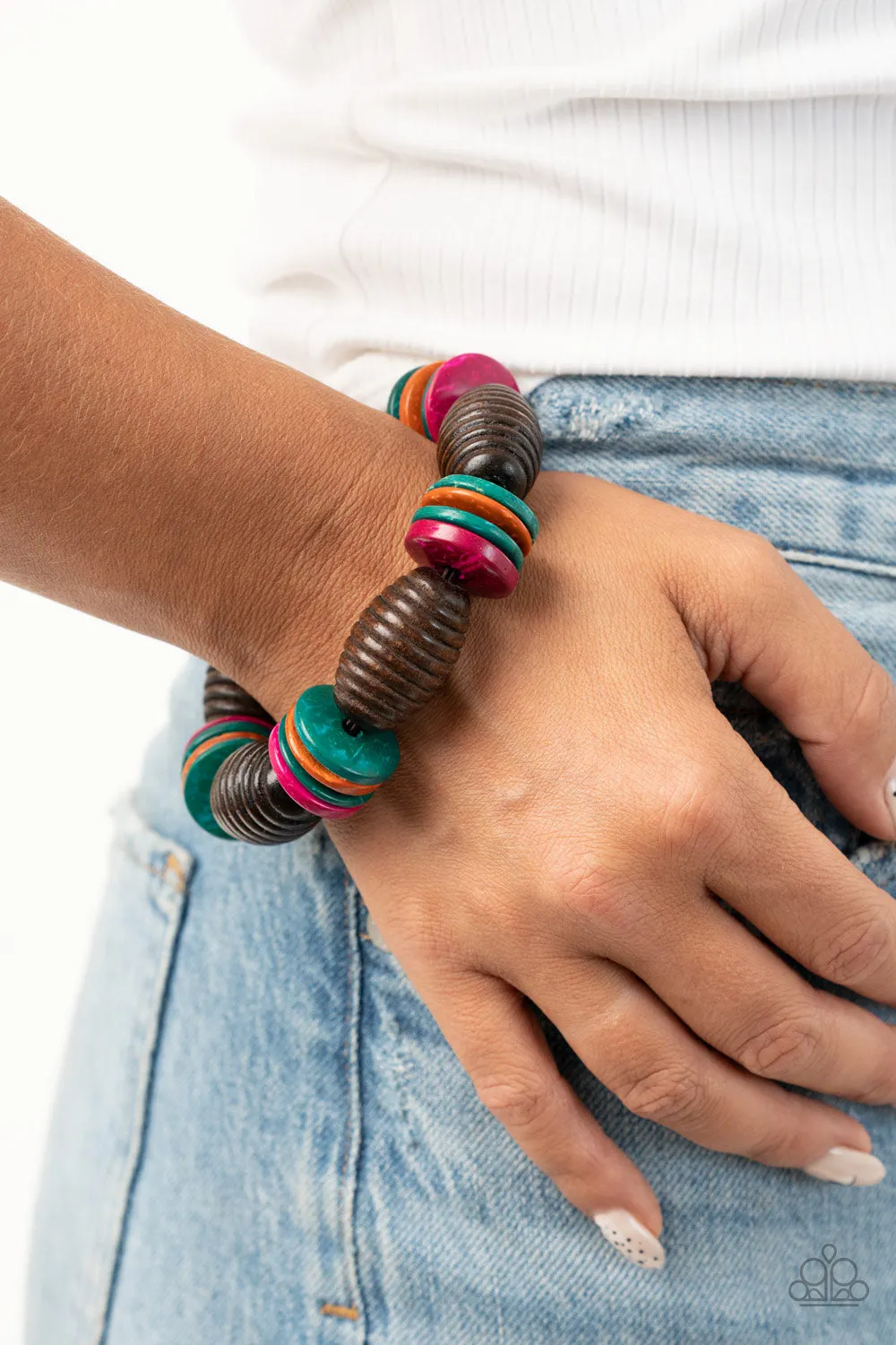 Caribbean Castaway - Multi - Paparazzi Bracelet