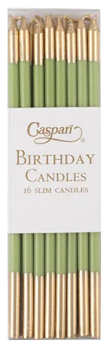 Caspari Slim Birthday Candles - (multiple variants)