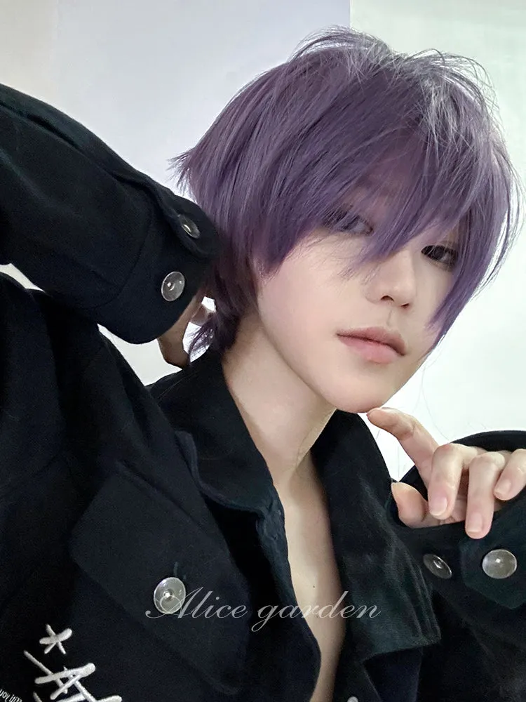 Casual Series Short Purple Ikemen Wig ON984