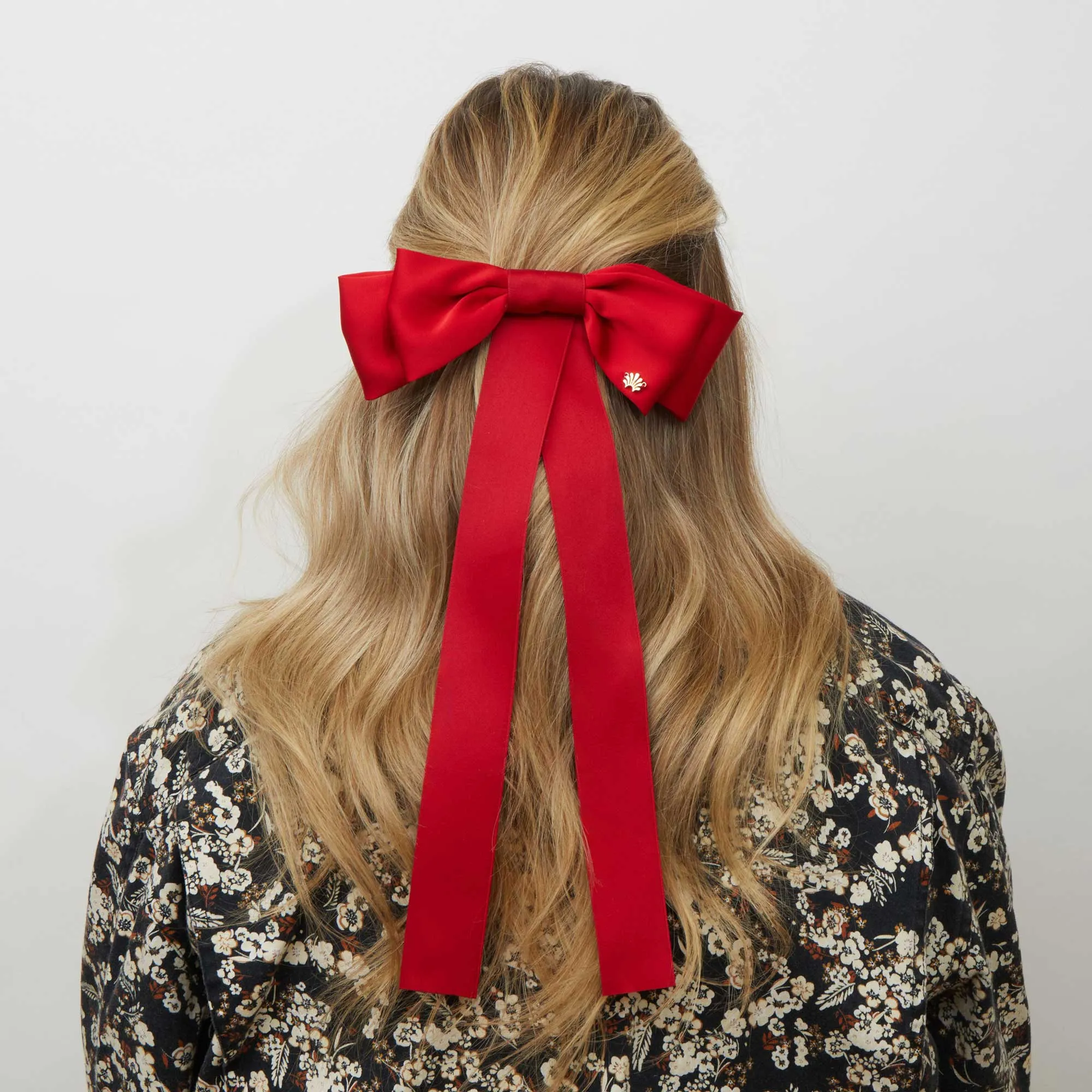 CRIMSON JANE BOW BARRETTE