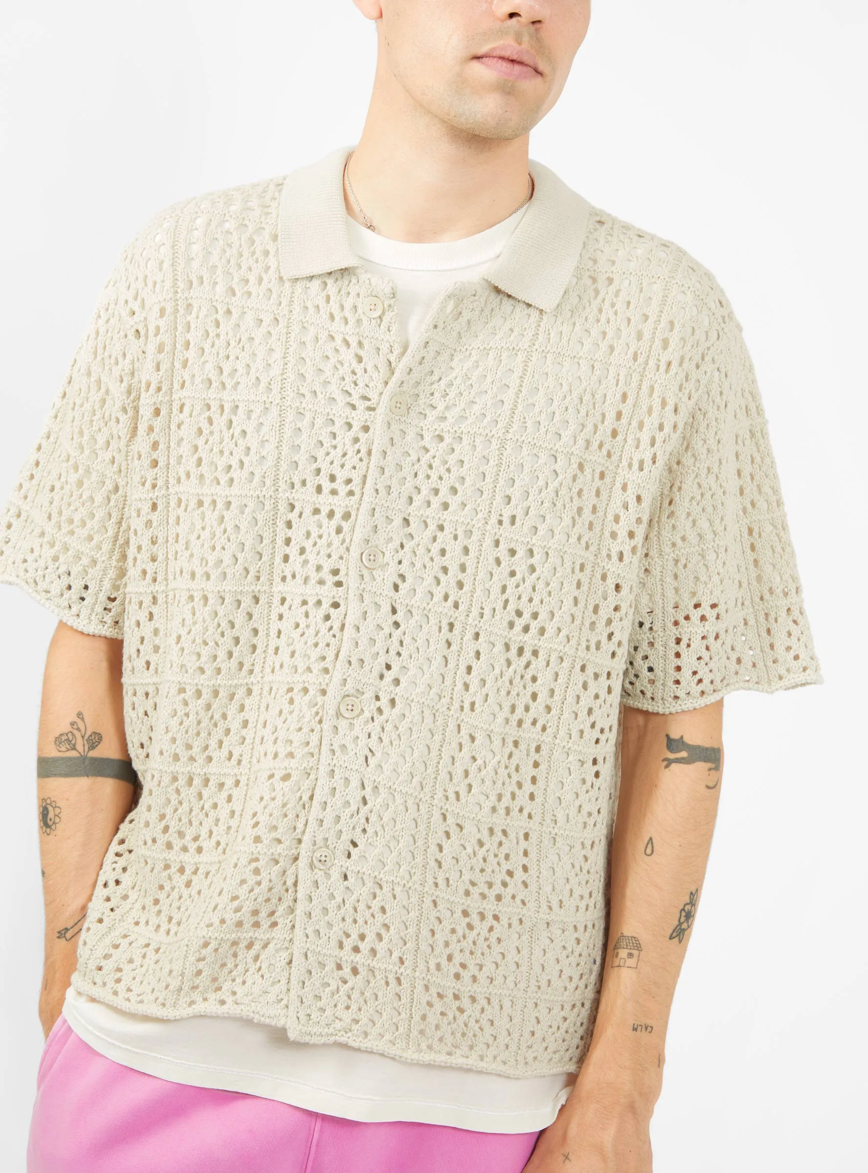 Crochet Shirt Natural