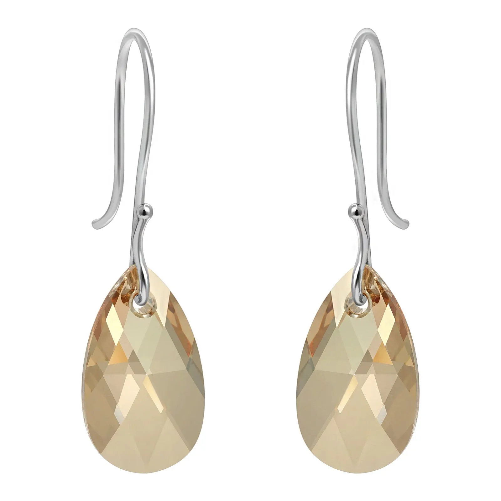 Crystal Briolette Drop Earrings