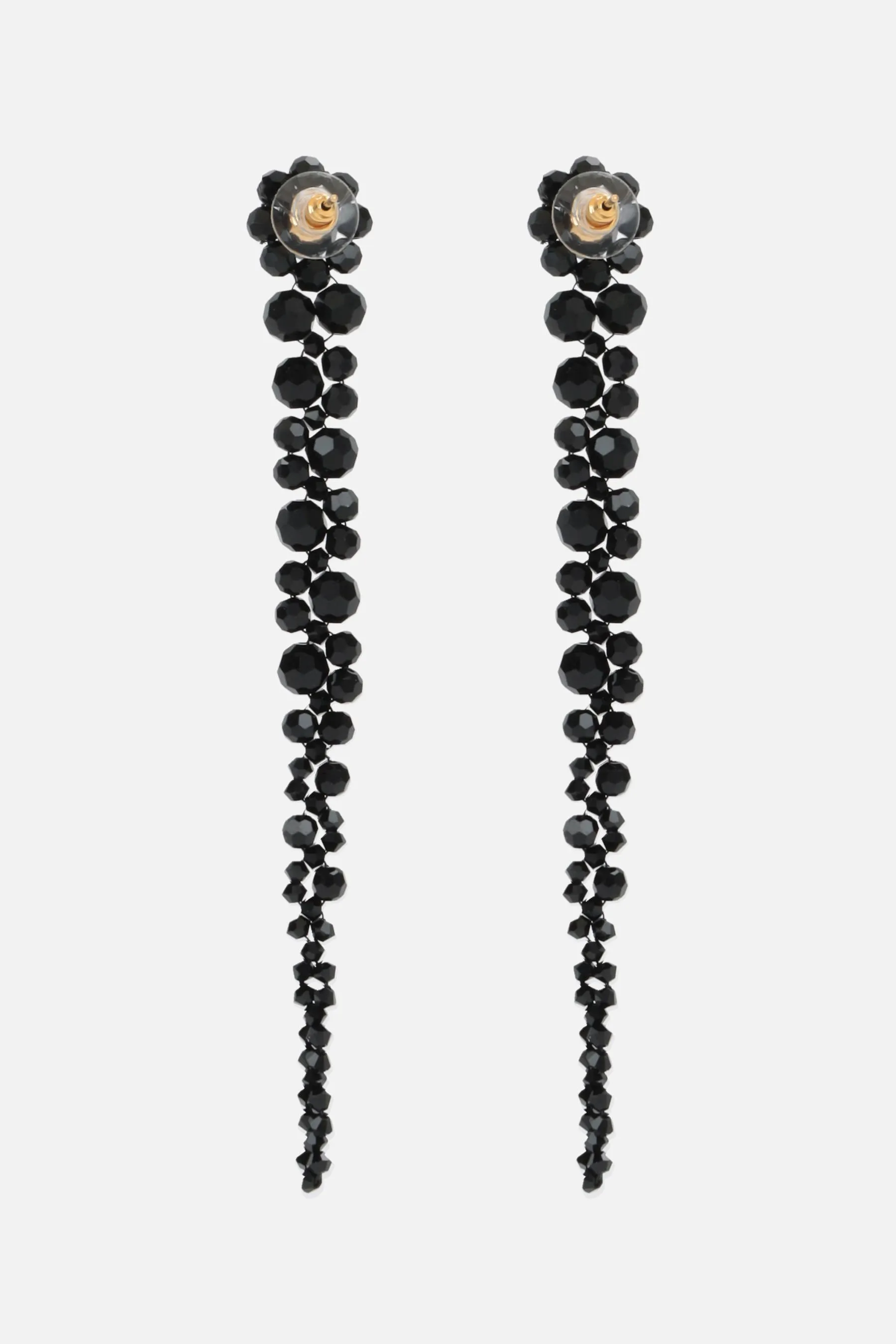 crystal-embellished drip earrings