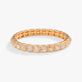 Crystal Stretch Bracelet, Champagne