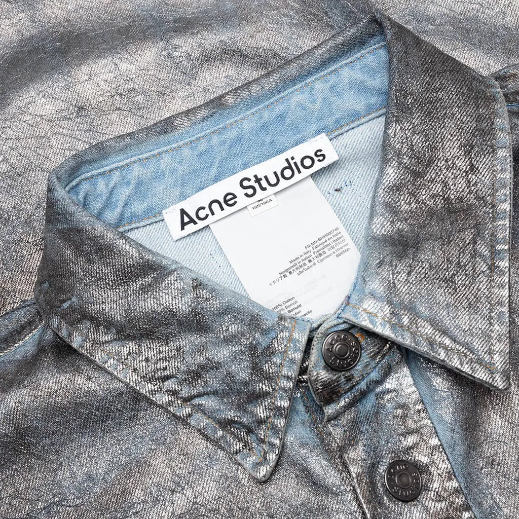 Denim Shirt - Silver/Blue