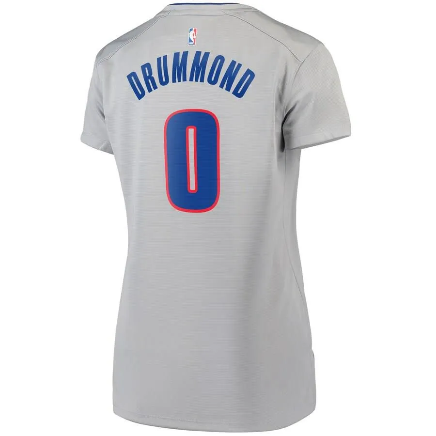 Detroit Pistons Andre Drummond Fanatics Branded Replica Fast Break Player Statement Jersey Womens - Grey | Ireland D4197T3