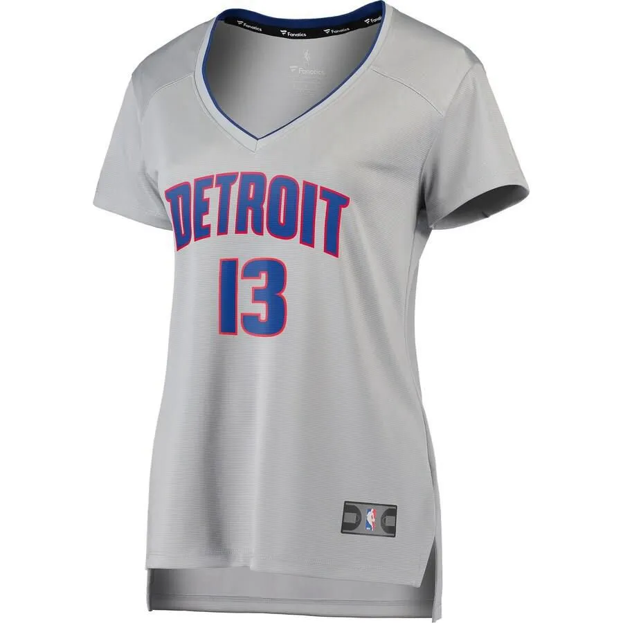 Detroit Pistons Khyri Thomas Fanatics Branded Replica Fast Break Player Statement Jersey Womens - Grey | Ireland L5257U3