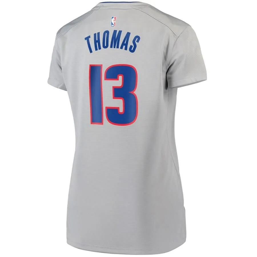 Detroit Pistons Khyri Thomas Fanatics Branded Replica Fast Break Player Statement Jersey Womens - Grey | Ireland L5257U3