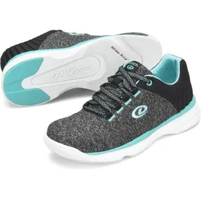 Dexter Womens Elin Grey/Teal Bowling Shoes