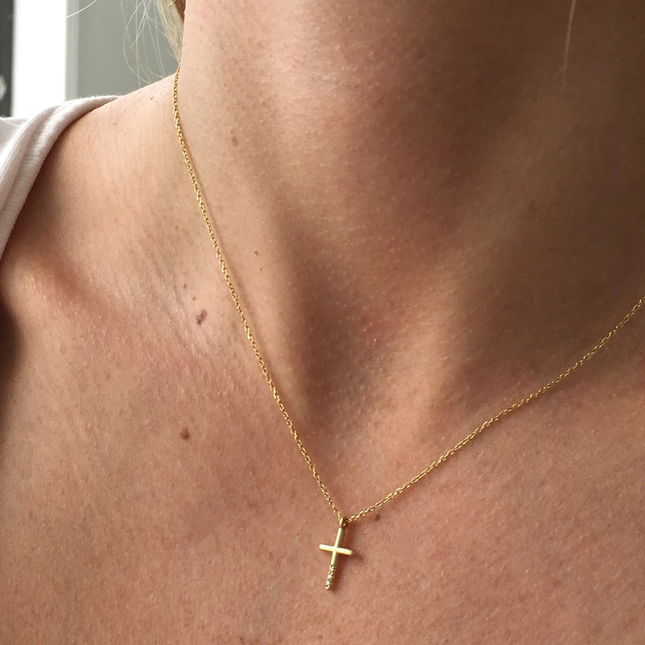 Diamond Cross Necklace