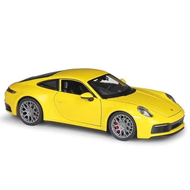 Diecast 1:24 Car Porsche 911 Carrera 4S Simulator Toy Sports Car Model Car Alloy Metal Toy Car For Childen Gift Collection