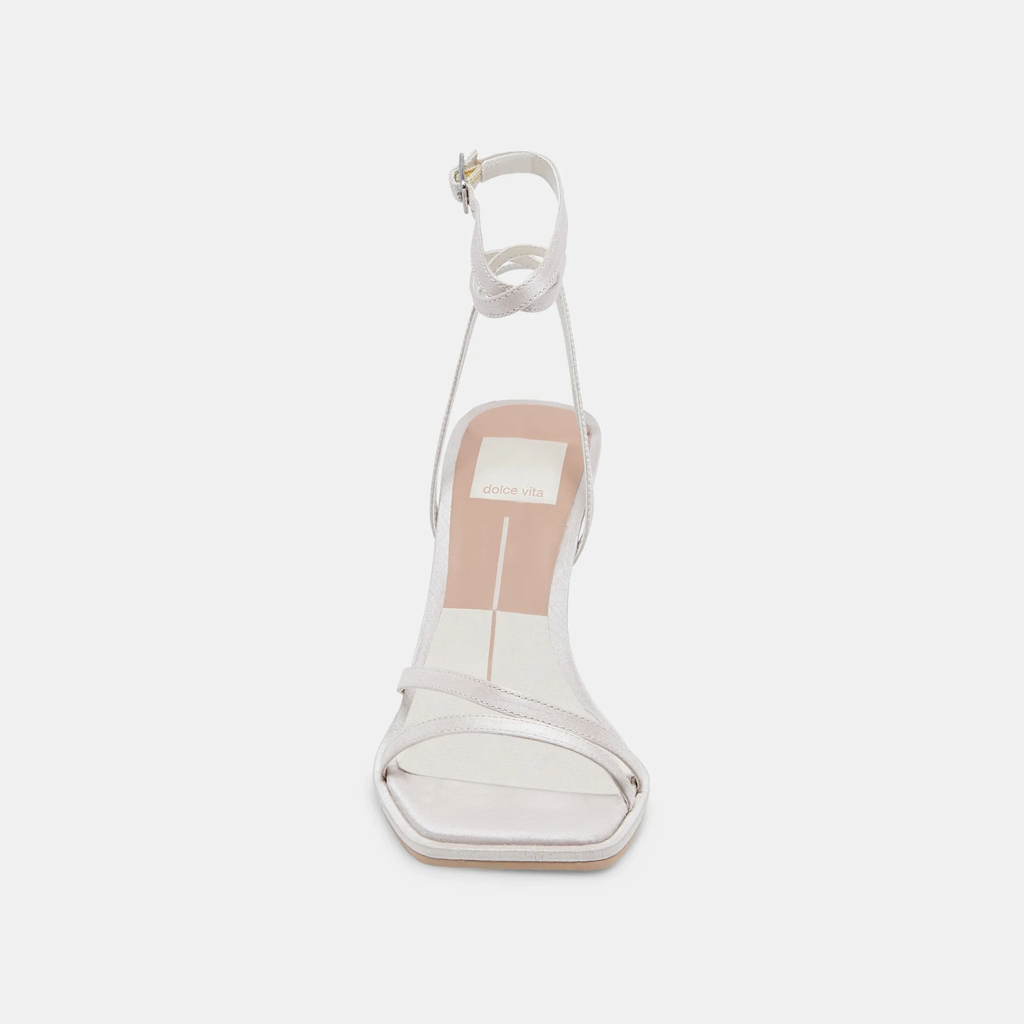 DISERE HEELS OFF WHITE SATIN - re:vita