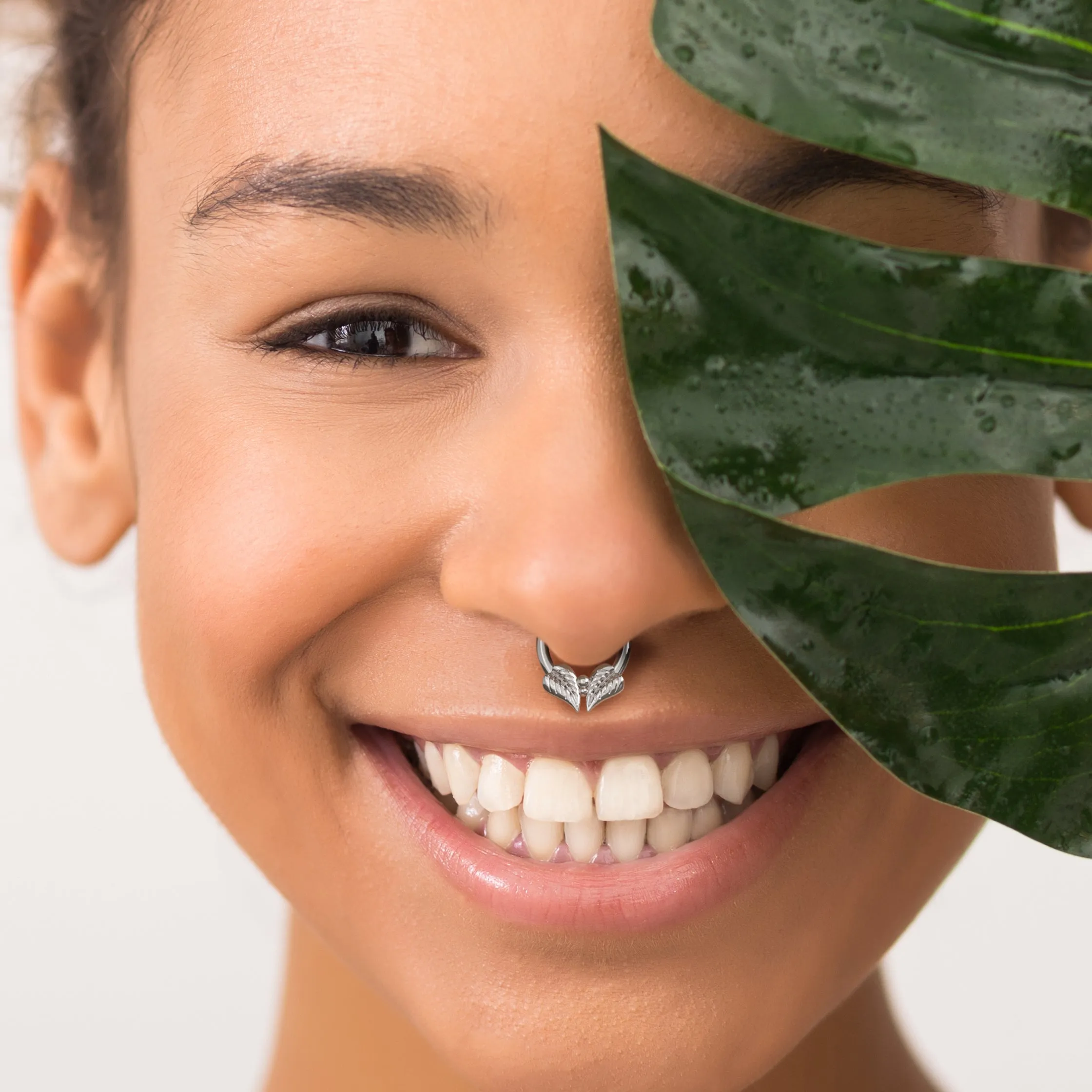 Double Leaf Septum Ring