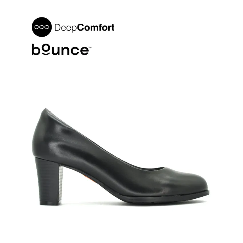 Drixie Pump Women's Shoes - Black Leather