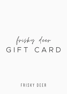 E-GIFT CARD (for use ONLINE)