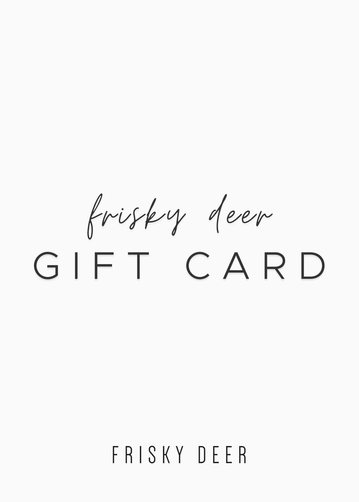 E-GIFT CARD (for use ONLINE)